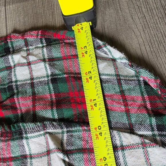 Lauren Ralph Lauren Plaid Nightgown S Button Down Long Sleeve Cotton - Picture 9 of 9